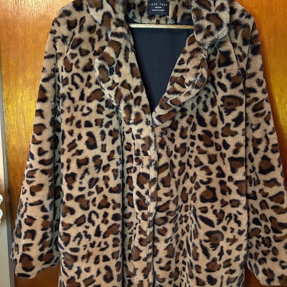 Leopard Faux Fur Jacket - Picture 2 of 4
